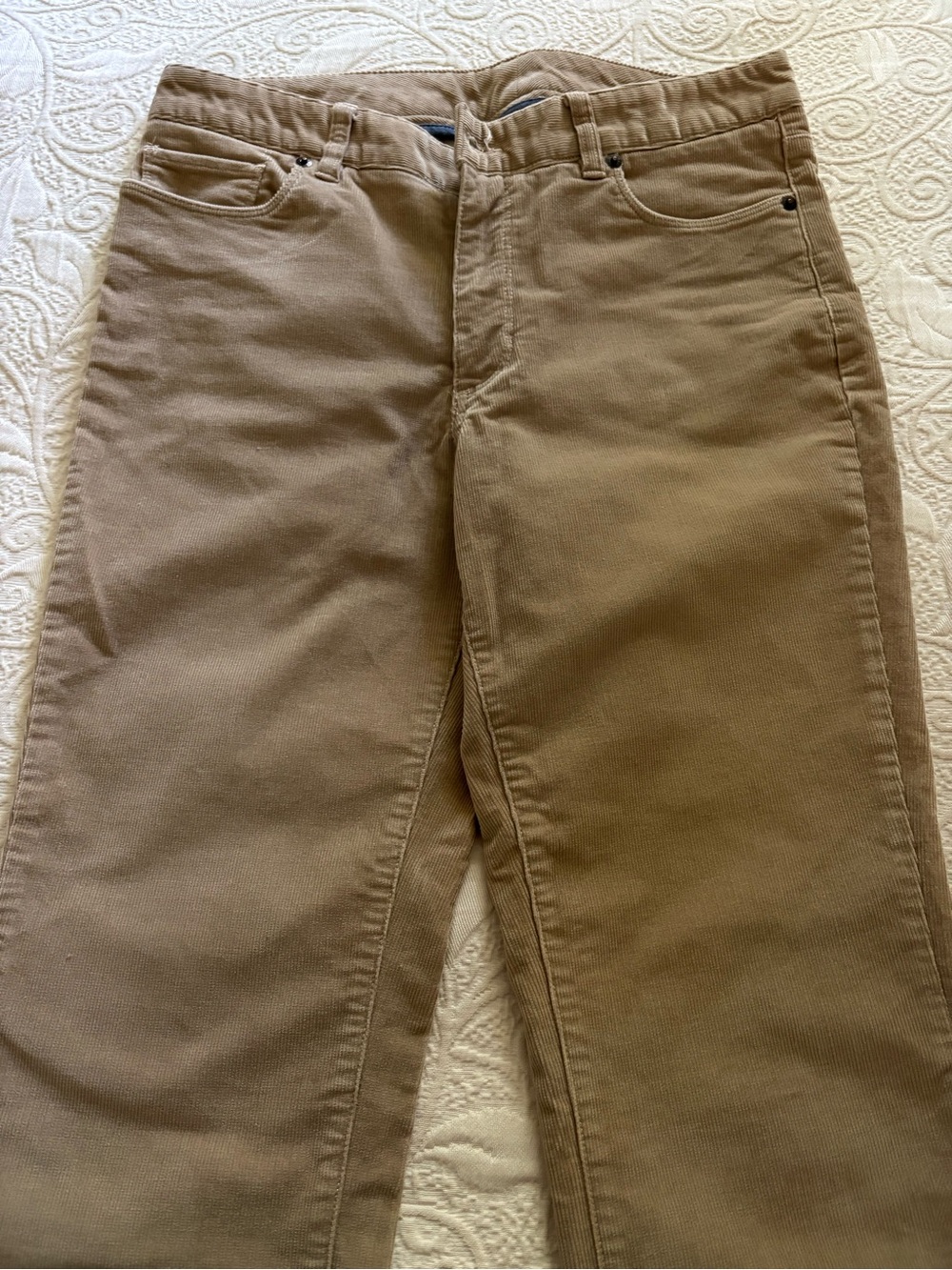 L.L. Bean Women’s Straight-Leg Corduroy Pants in Brown